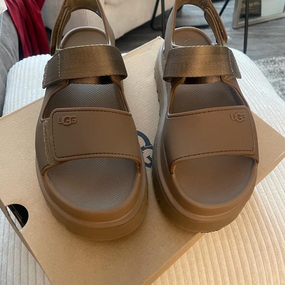 UGG Tan Platform Sandals - Picture 4 of 8